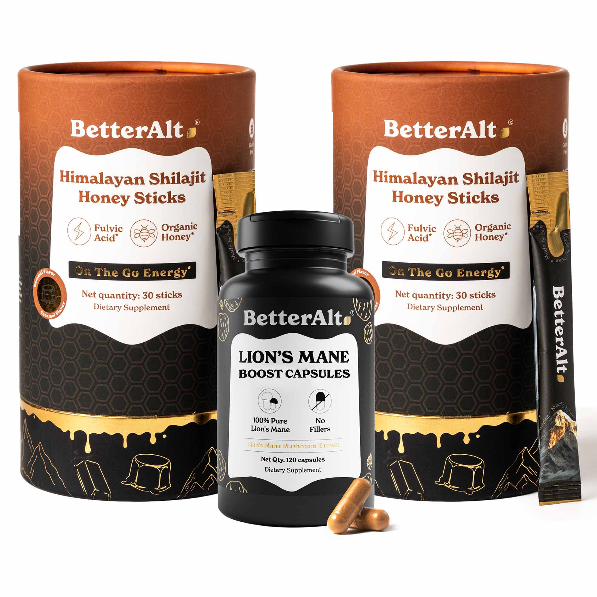 GOLD+ Shilajit Honey Sticks