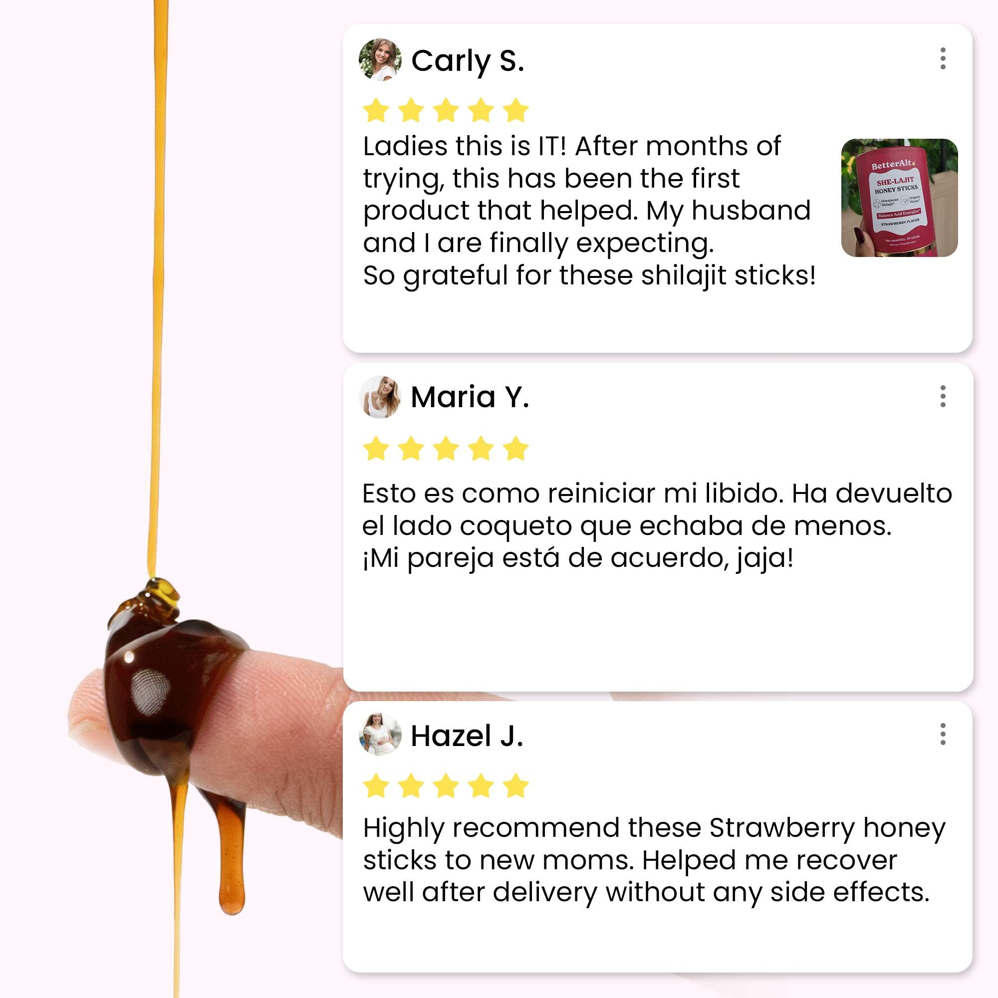 SHE-Lajit Honey Sticks- 60 Sticks