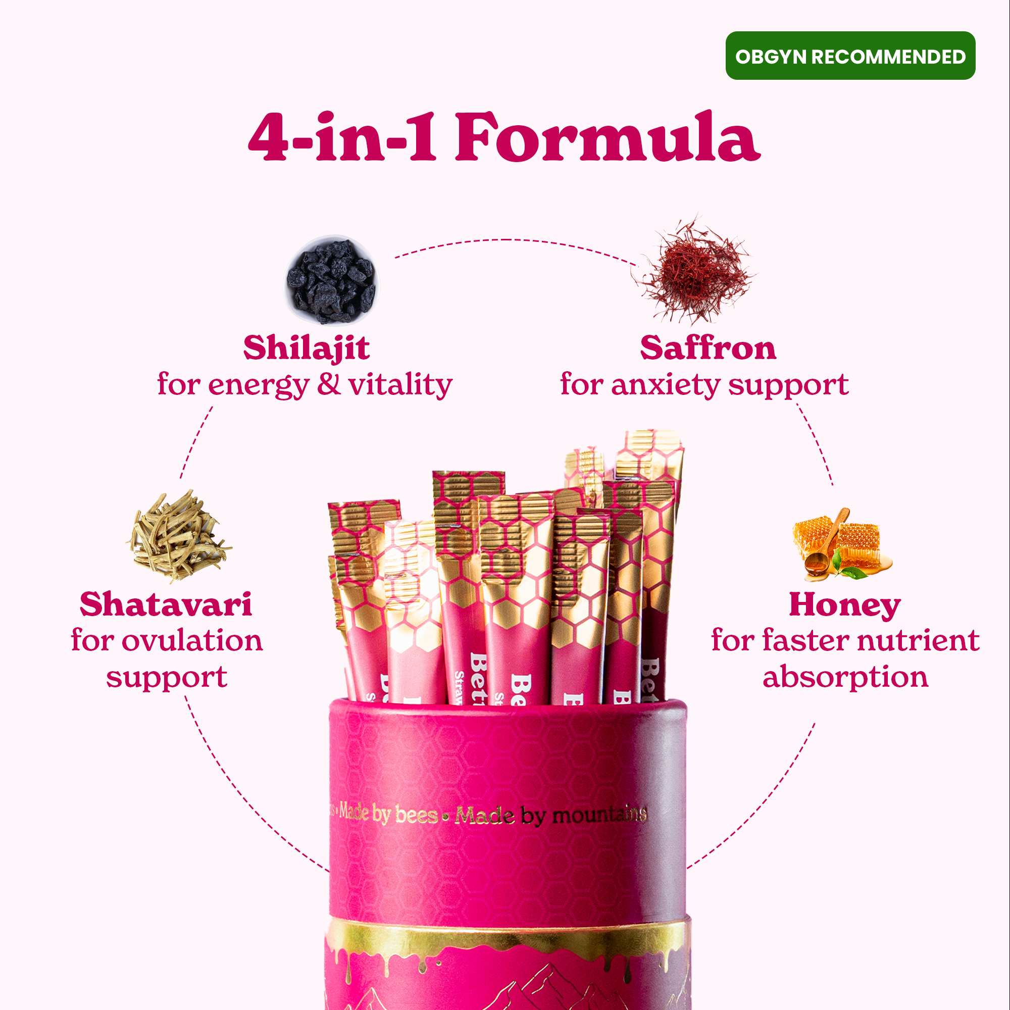 SHE-Lajit Honey Sticks- 60 Sticks