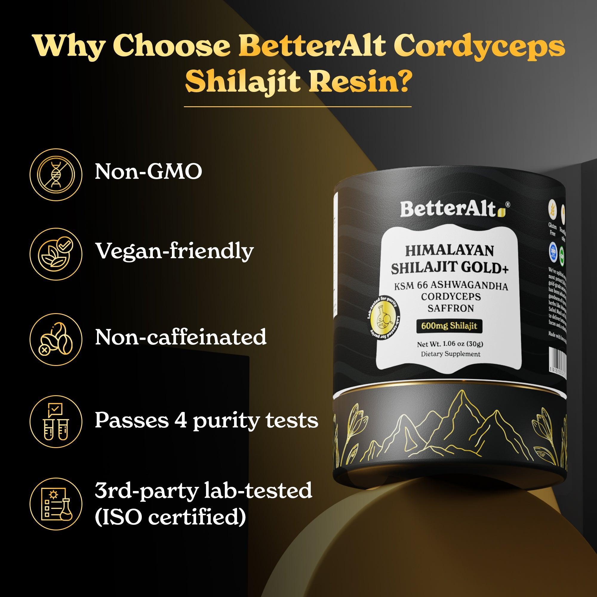 GOLD+ Cordyceps Shilajit Resin
