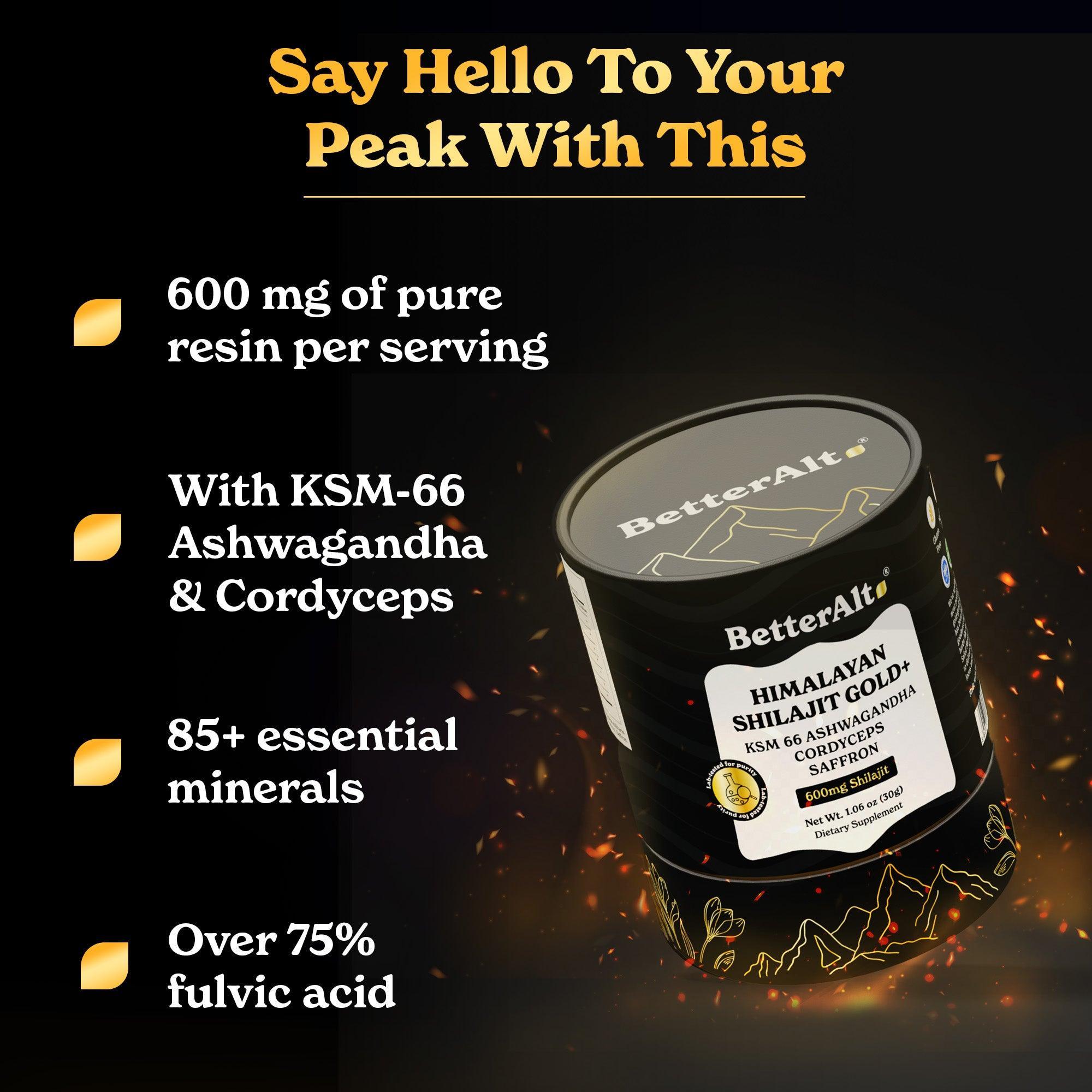 GOLD+ Cordyceps Shilajit Resin