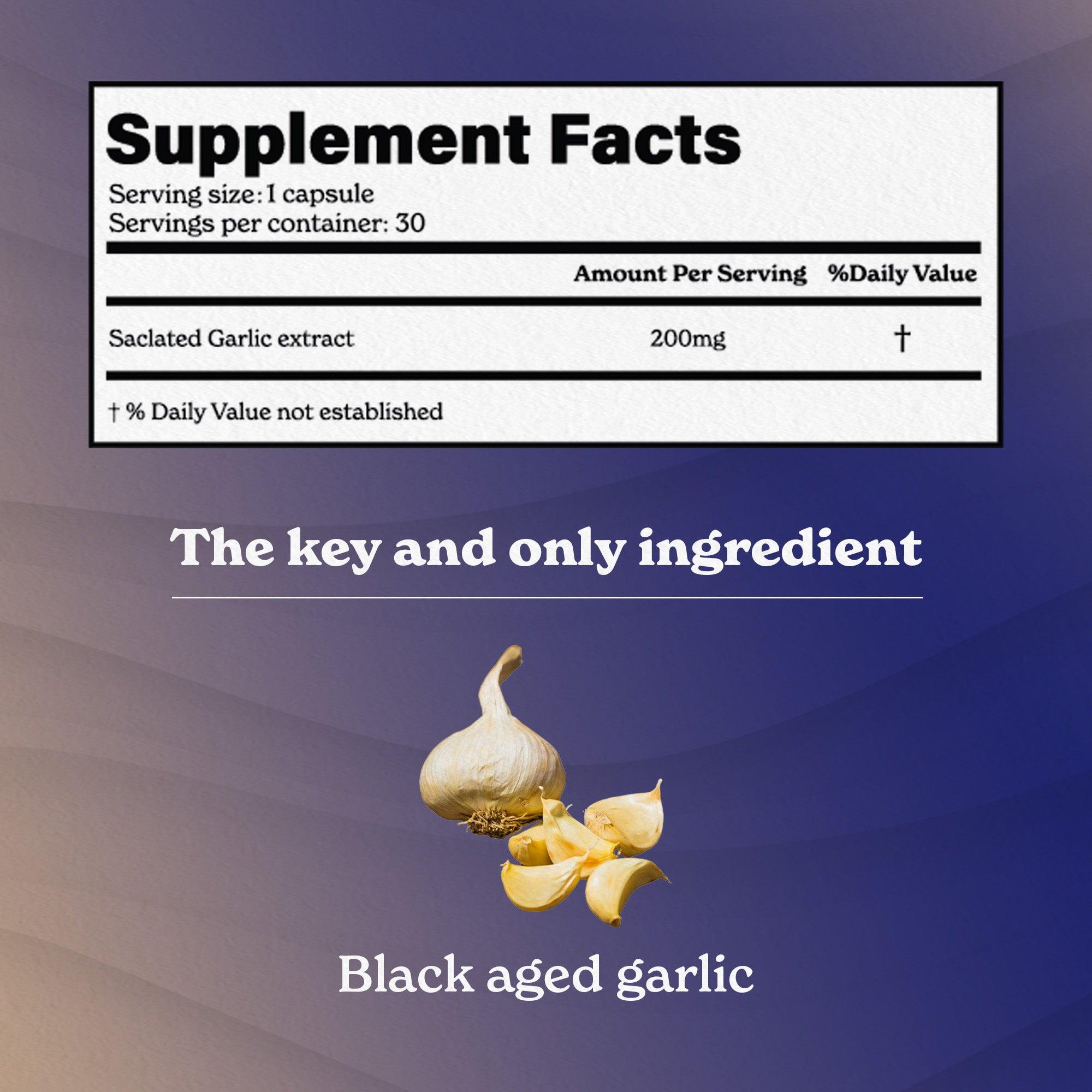 Black Garlic Saclated Capsules