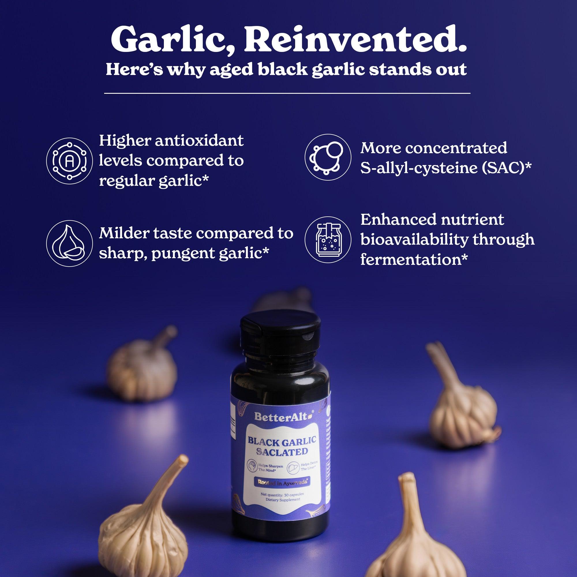Black Garlic Saclated Capsules
