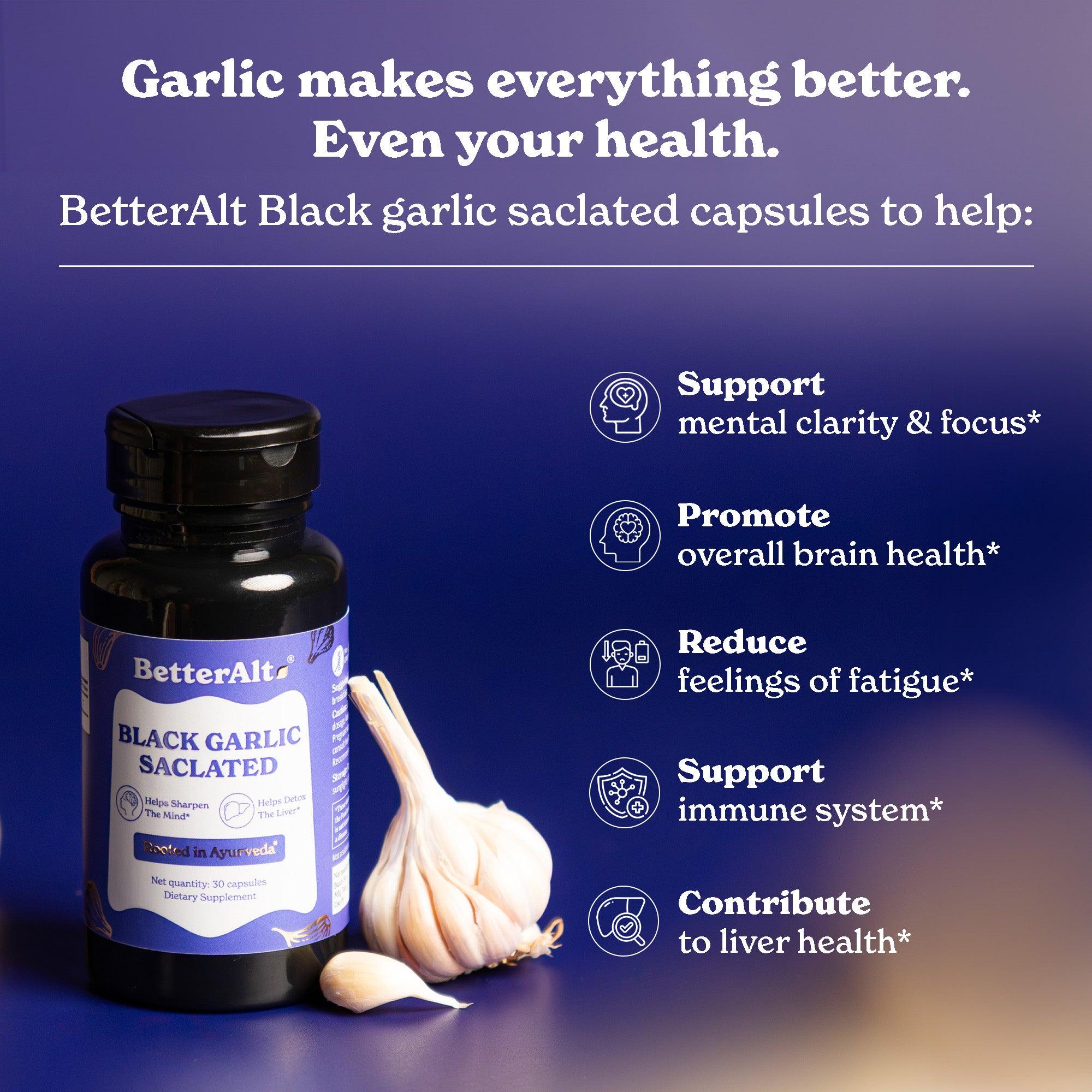 Black Garlic Saclated Capsules