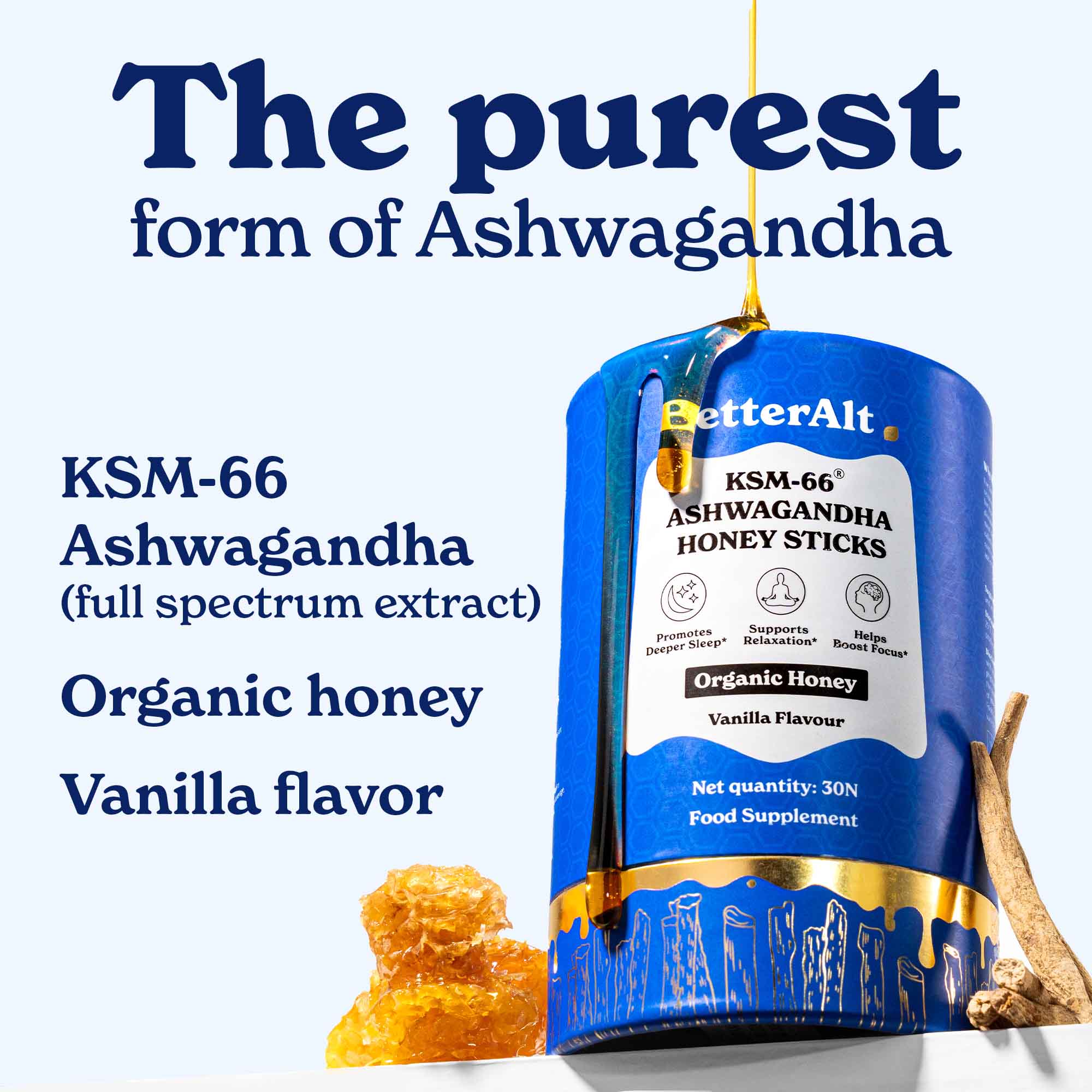 KSM-66 Ashwagandha Honey Sticks