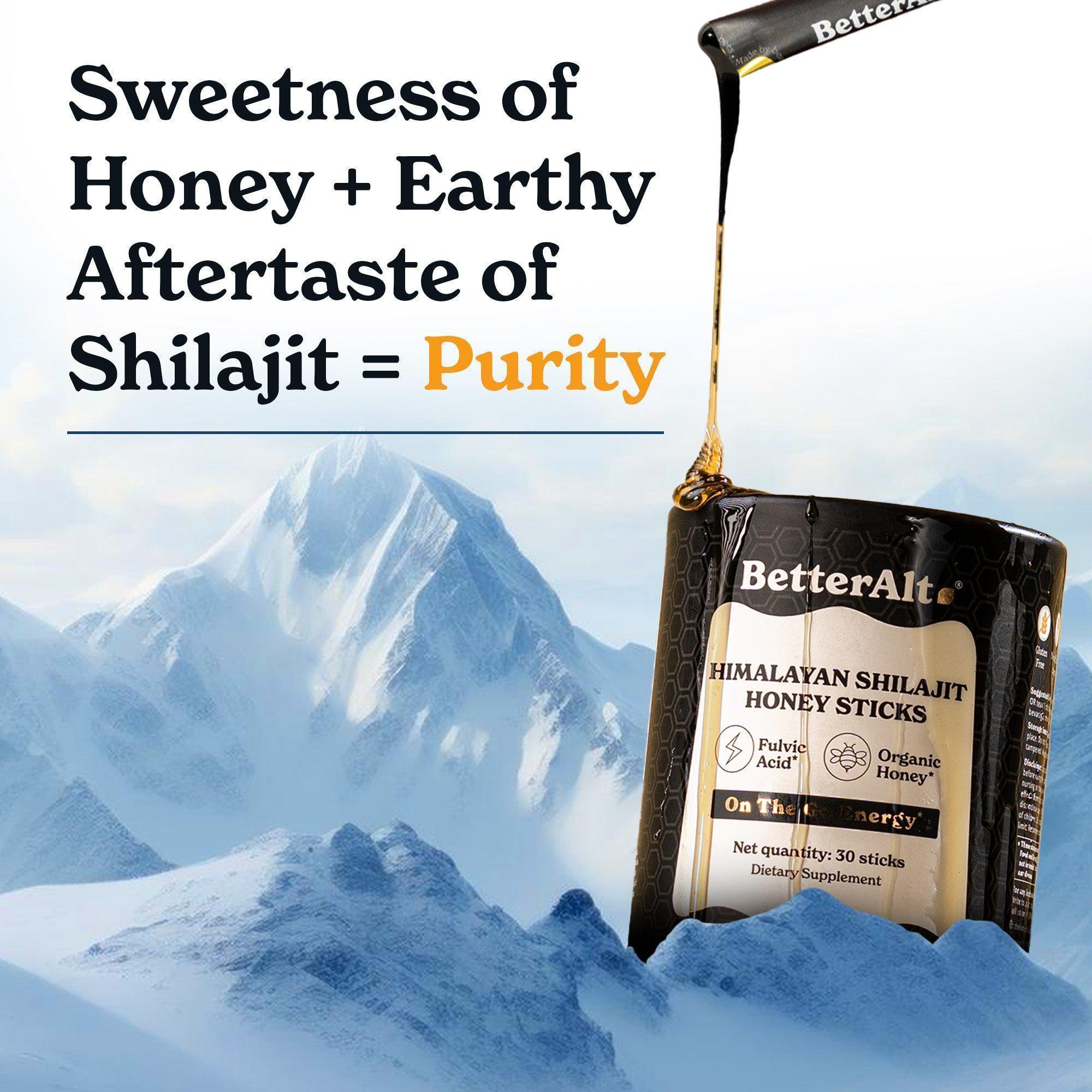 GOLD+ Shilajit Honey Sticks | All Flavor | Pack of 3