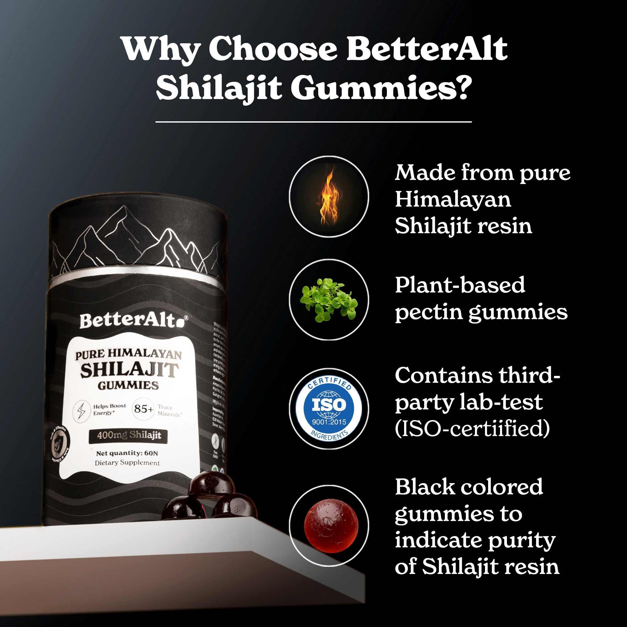 KSM-66 Ashwagandha Honey Sticks + Himalayan Shilajit Mango Gummies