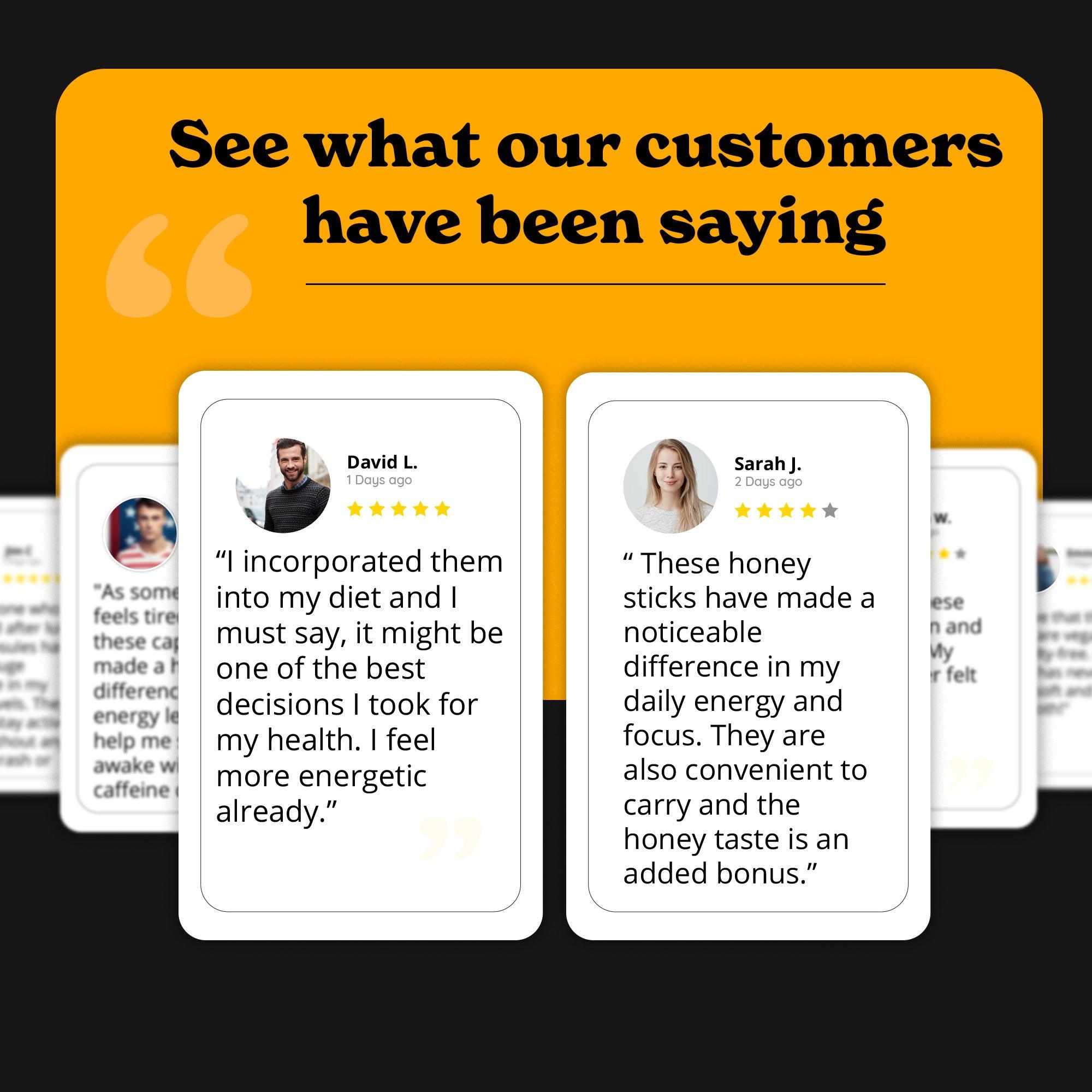 Shilajit Caramel + Cinnamon Honey Sticks