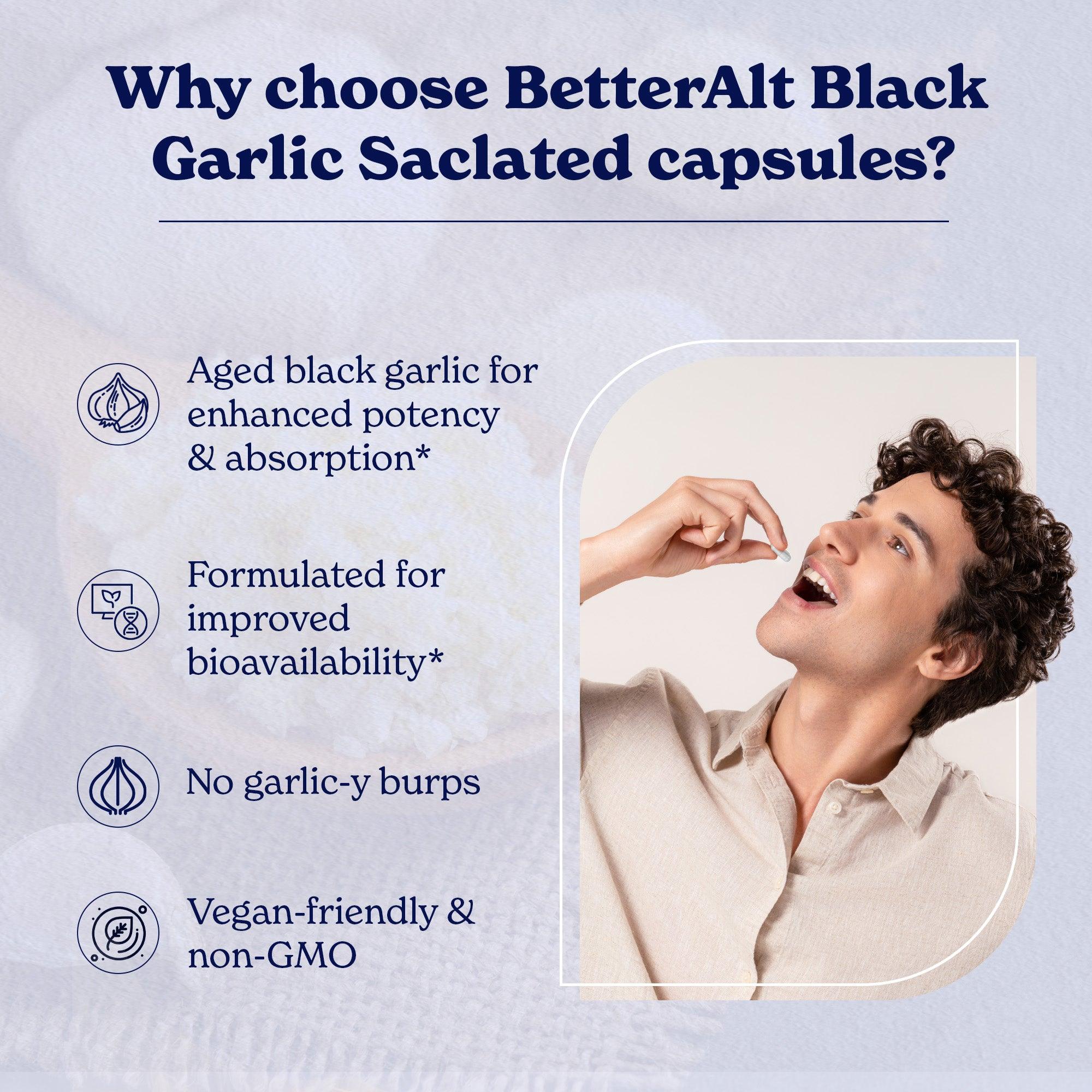 Black Garlic Saclated Capsules