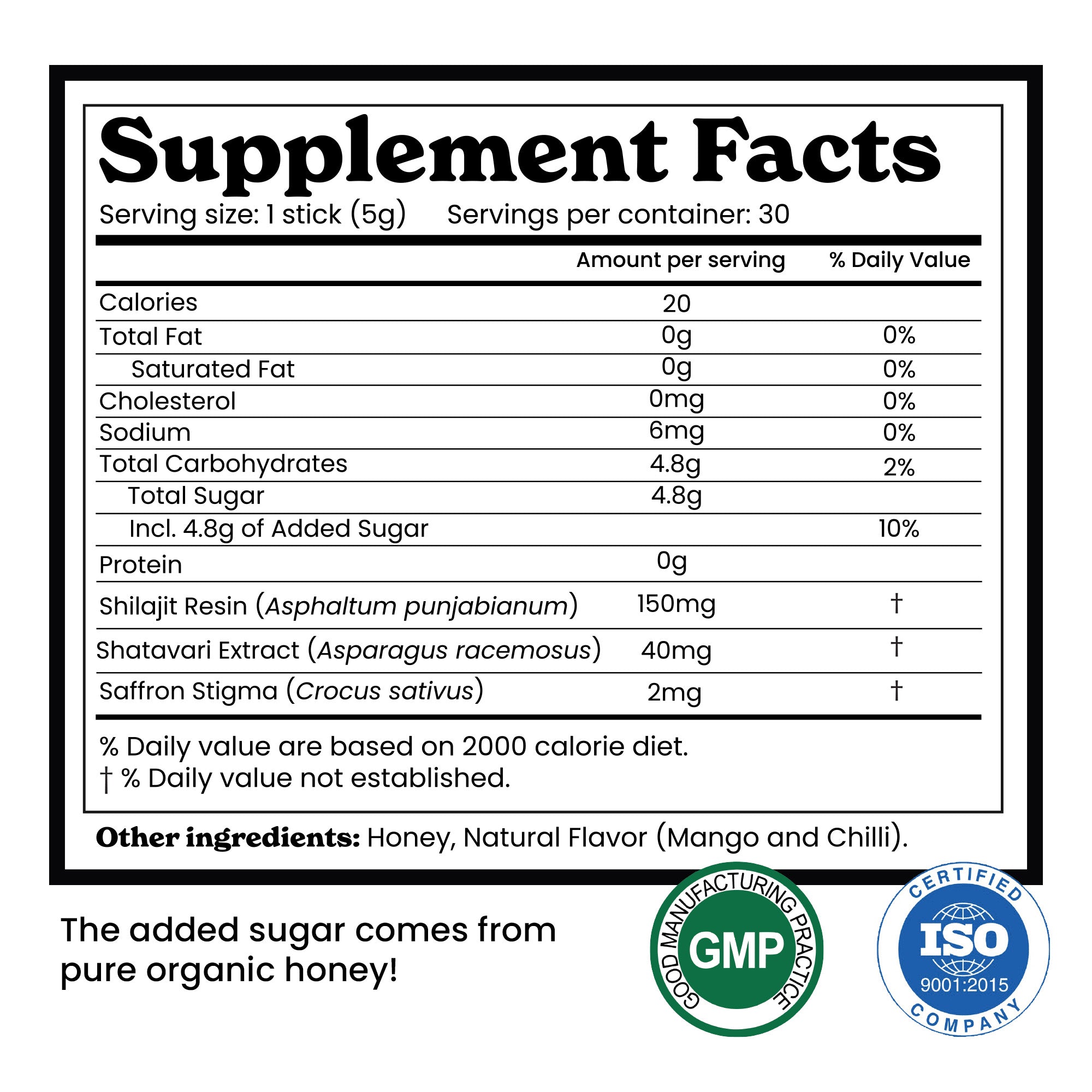 She-lajit Honey Sticks - Mango Chilli Flavor