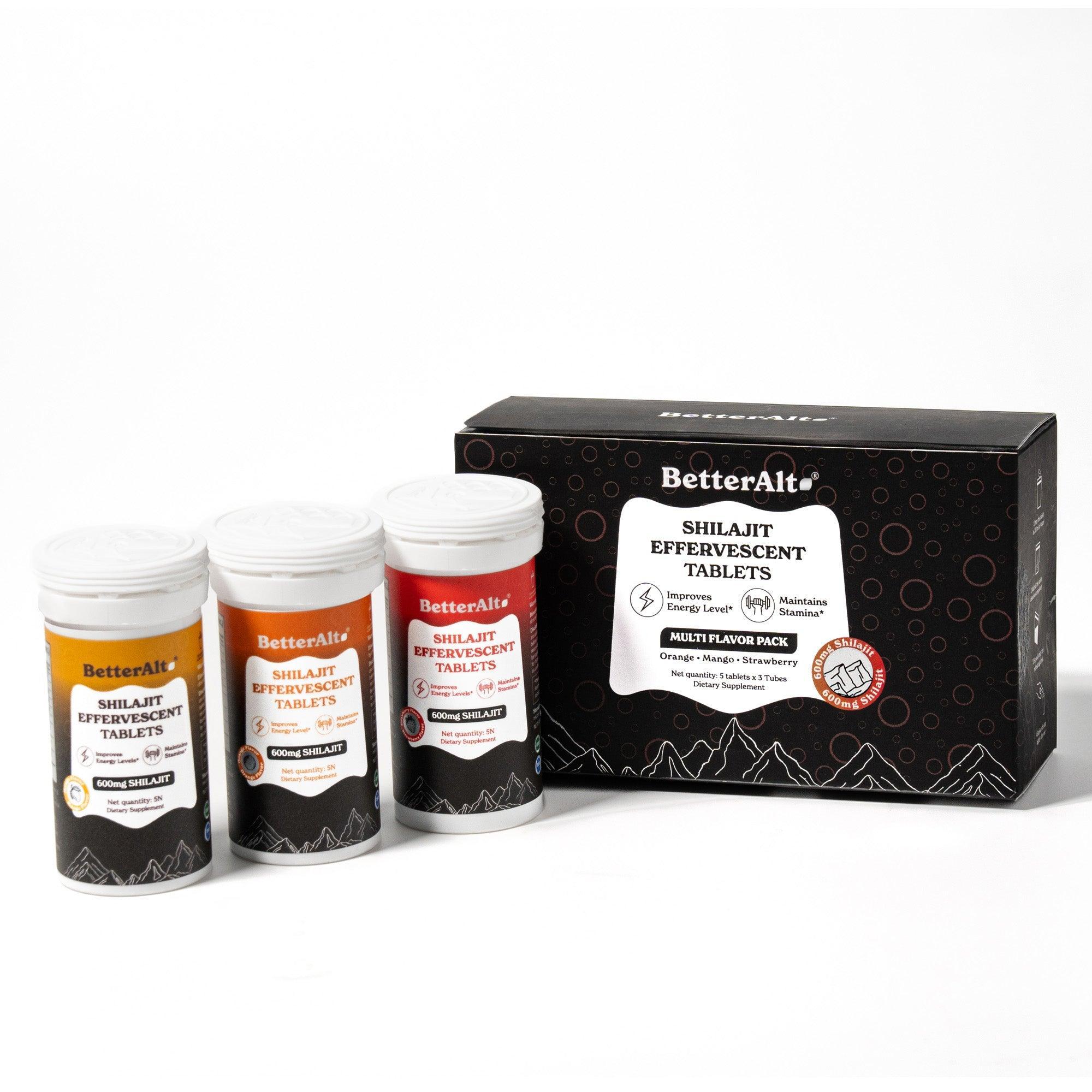 Himalayan Shilajit Effervescent Tablets (600mg)