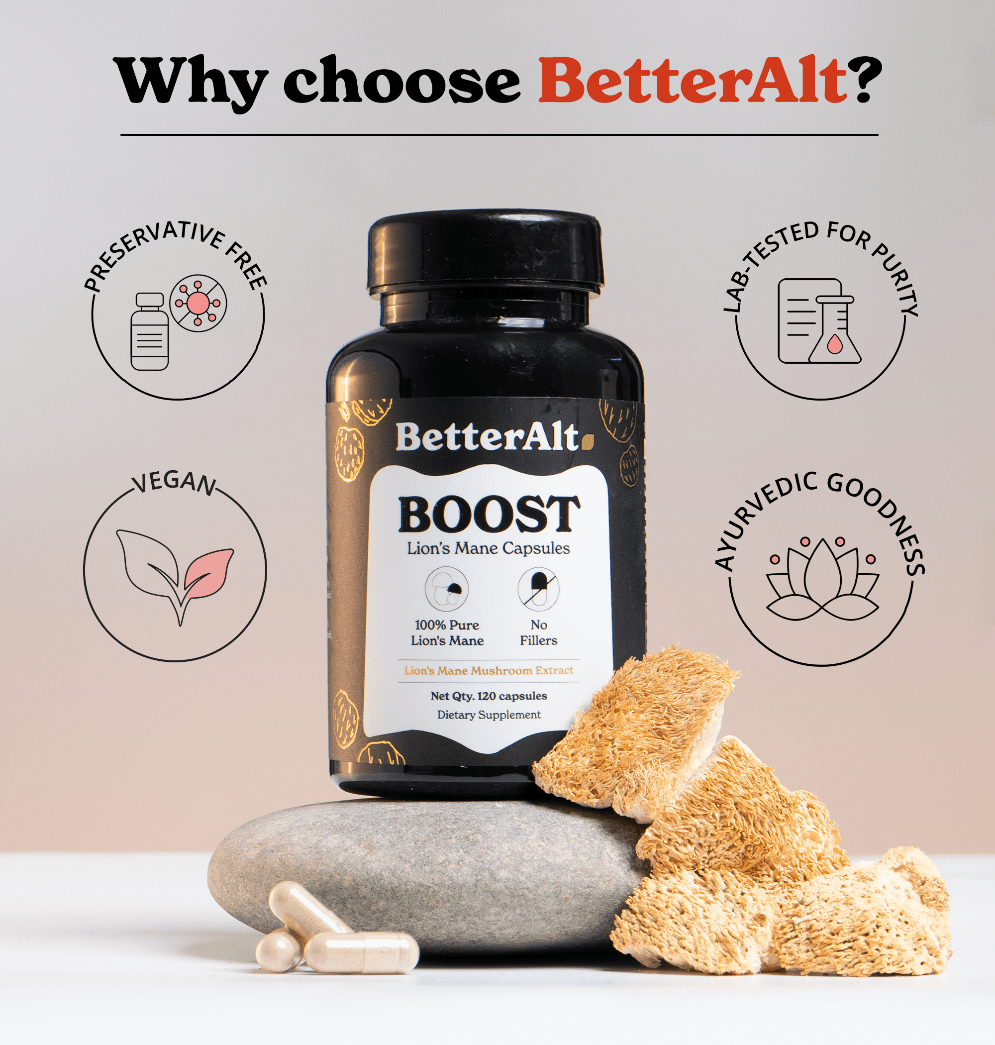 Lion's Mane Mushroom Capsules