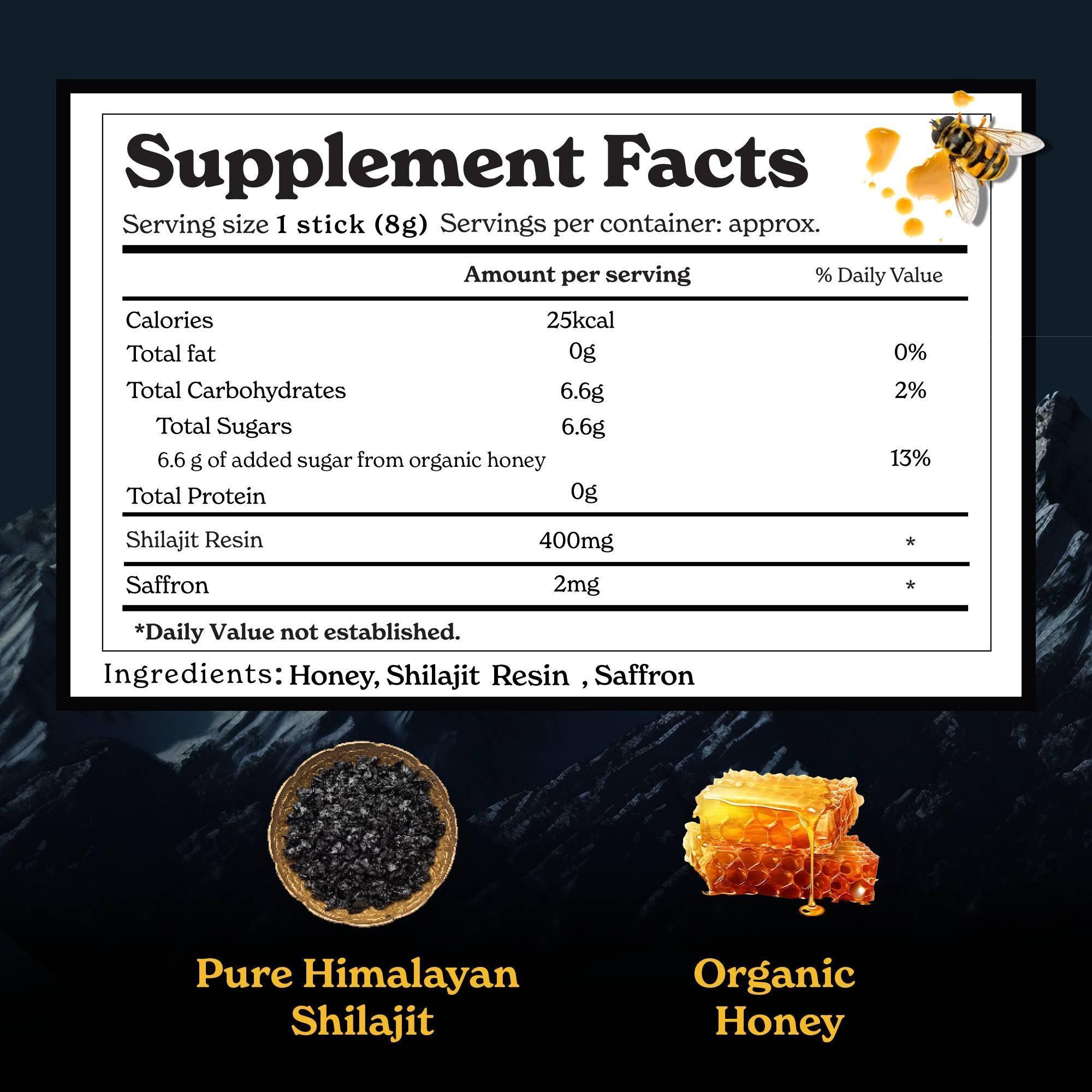 GOLD+ Shilajit Honey Sticks | All Flavor | Pack of 3