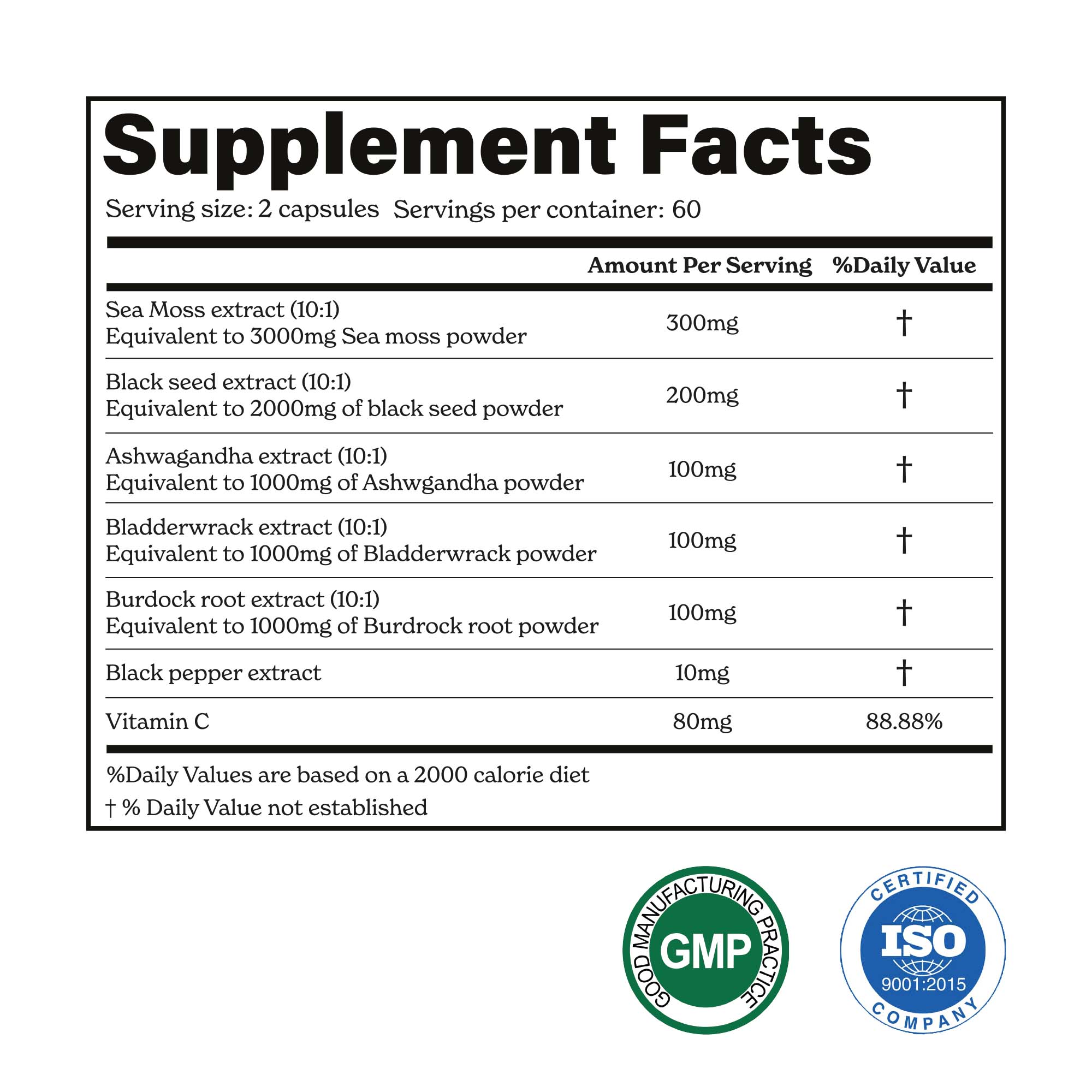 Irish Sea Moss Capsules